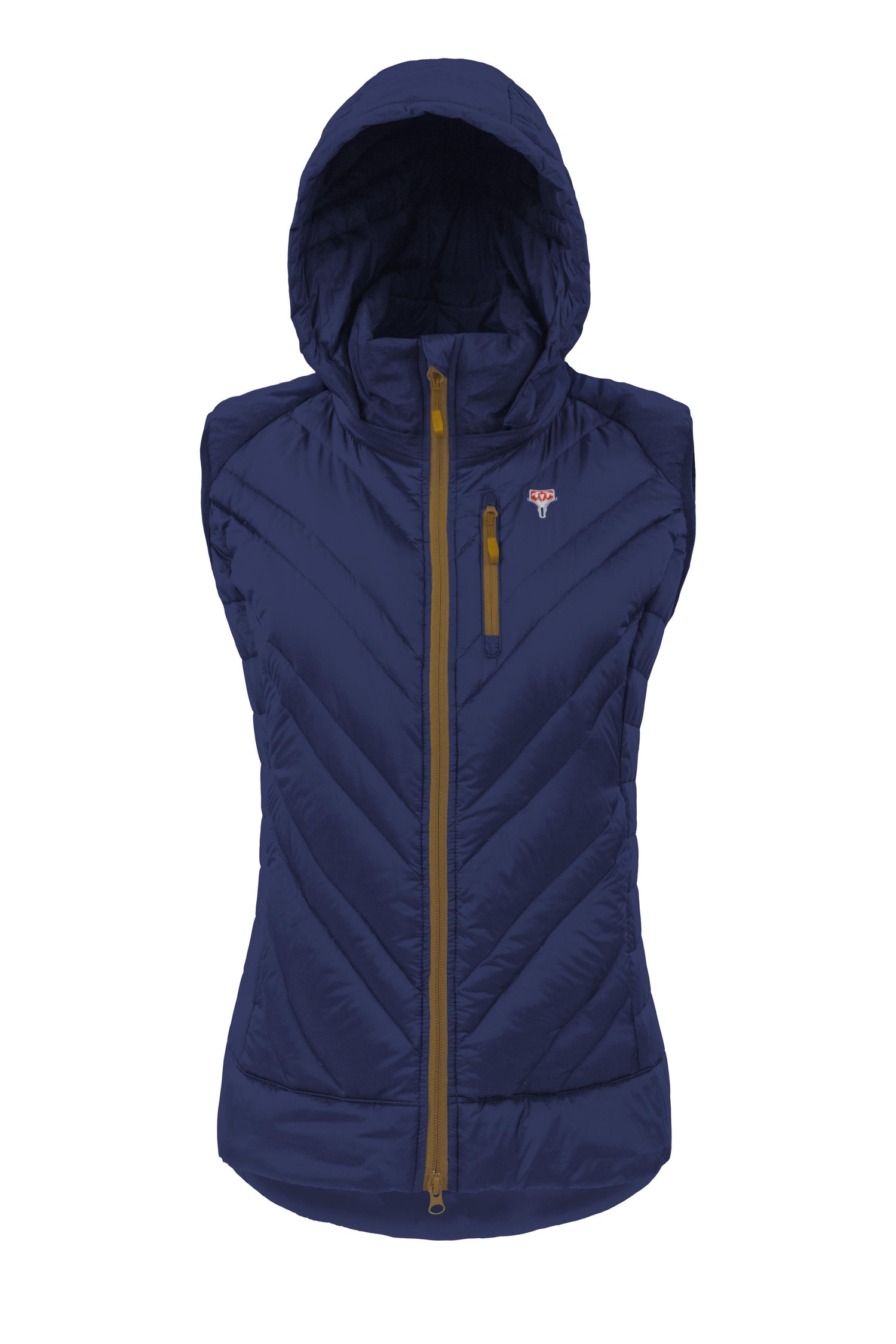 Grüezibag Lightful DownWool Vest W Saphir Blue - Mustard