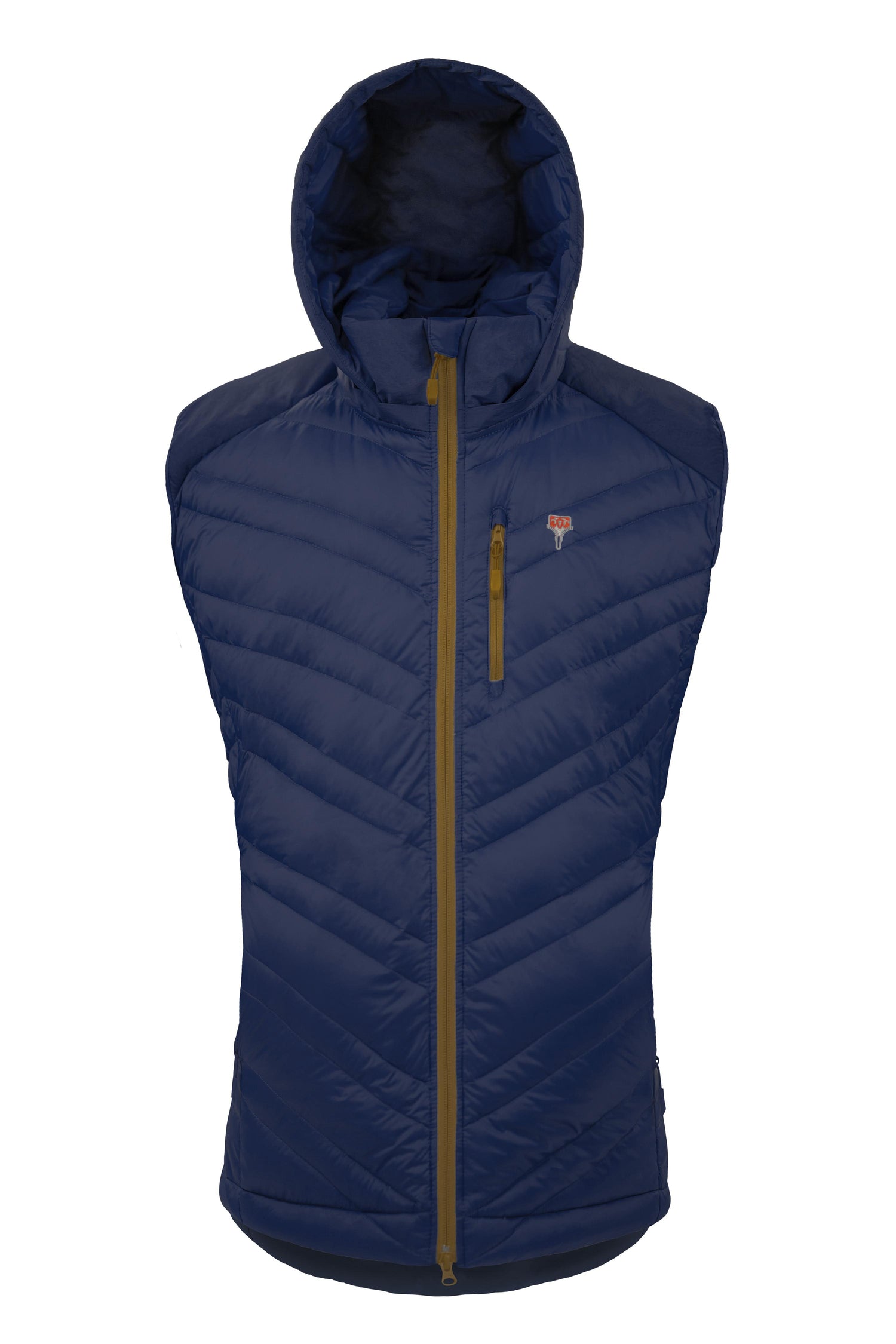 Grüezibag Lightful DownWool Vest M Saphir blue - Mustard