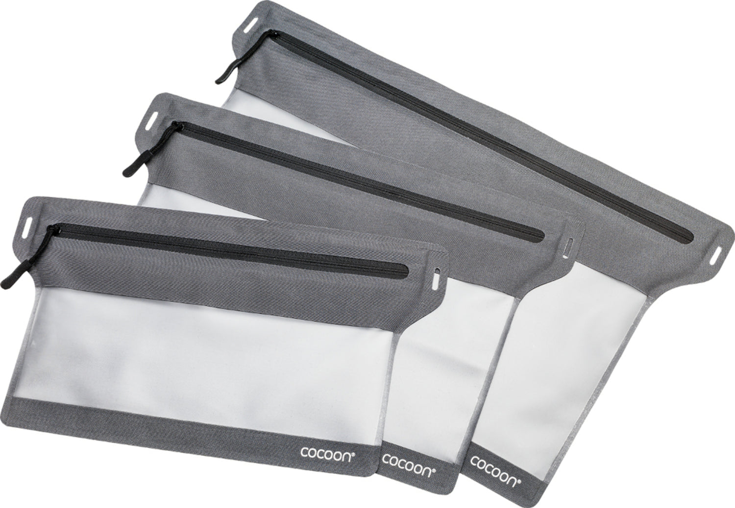 Cocoon Zippered Flat Document Bags Size S grey/black