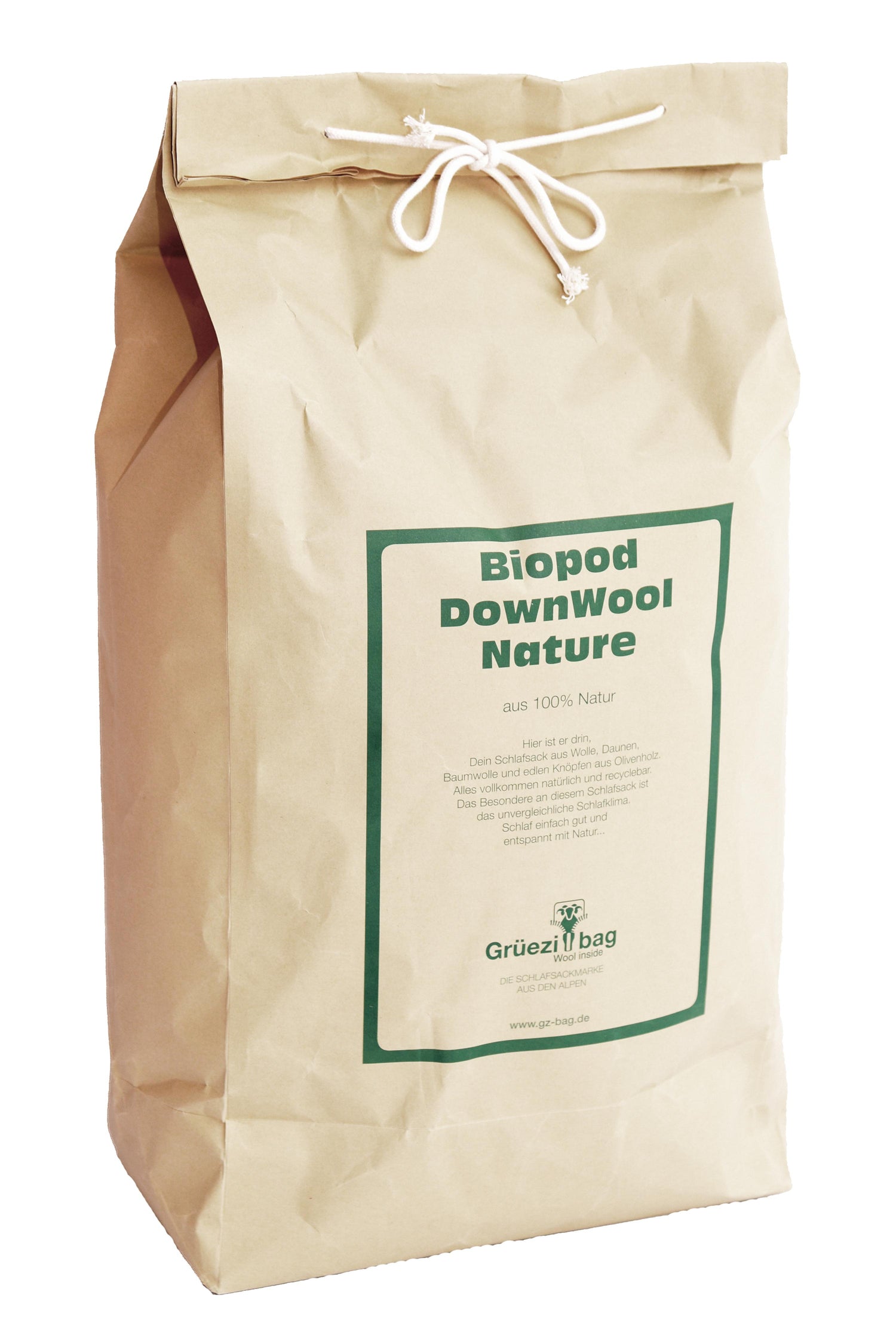 Grüezibag Biopod DownWool Nature Comfort 1°C