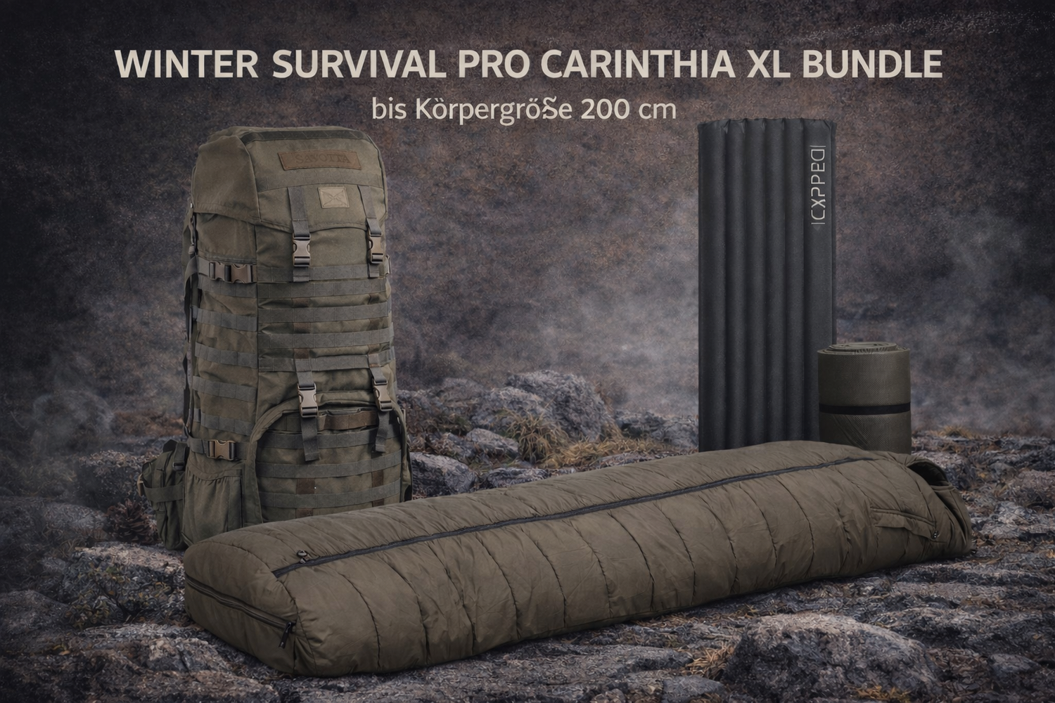 Winter Survival Pro Carinthia XL Bundle bis Körpergröße 200 cm
