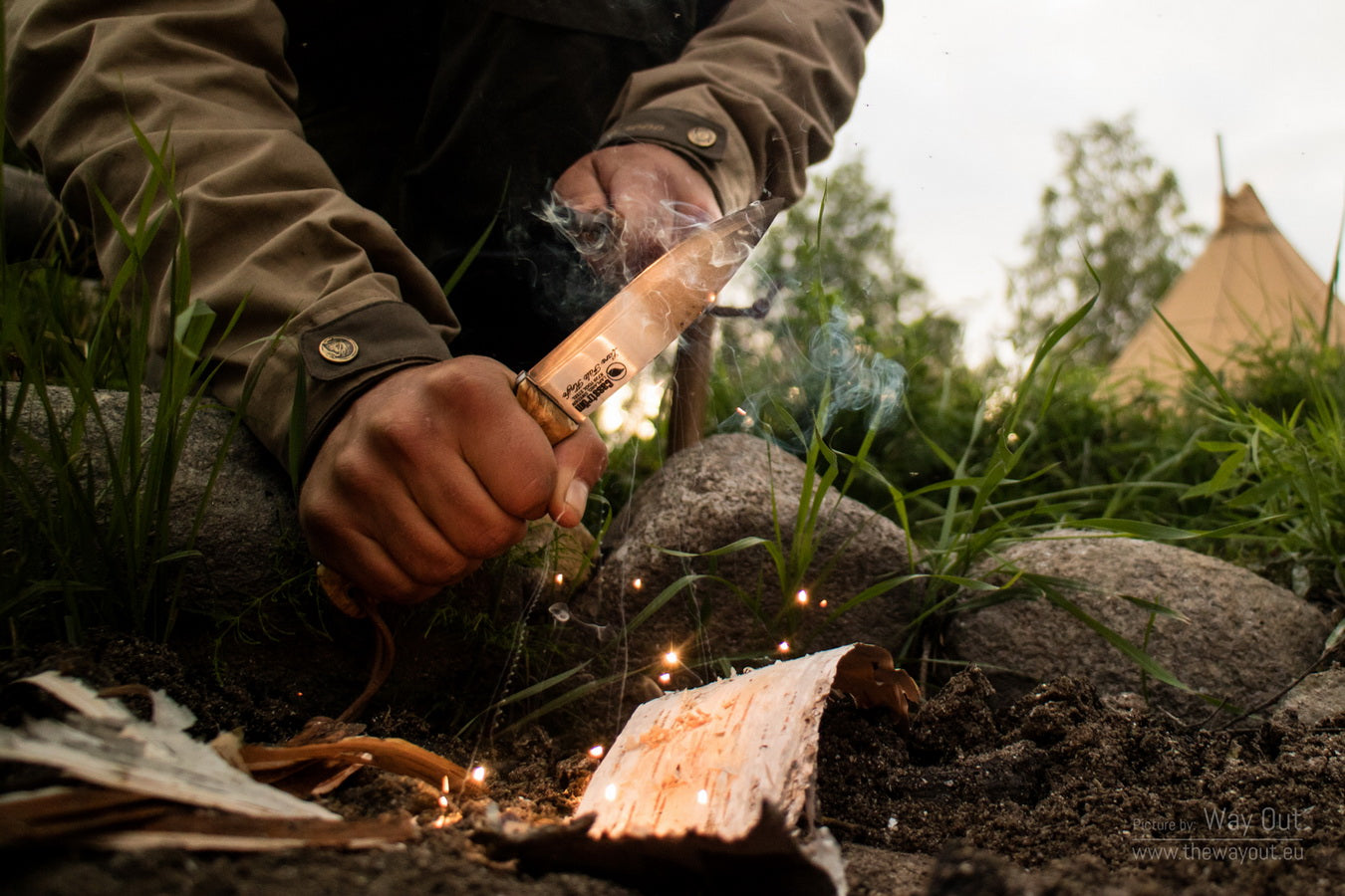 Casström Lars Fält Knife mit Feuerstahl