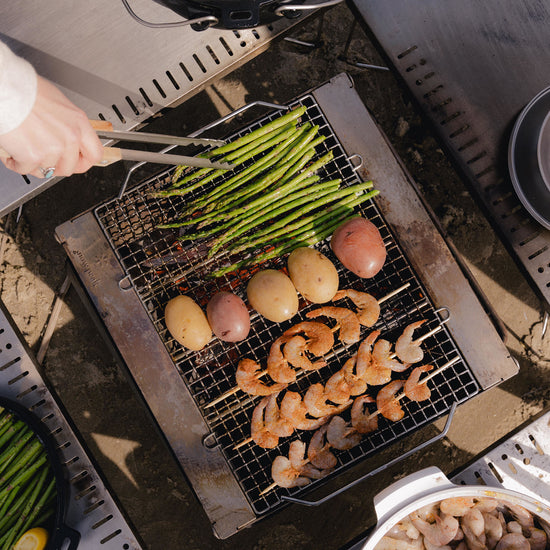 Snow Peak Takibi L Fire & Grill – Robuste Feuerstelle mit Grillfunktion