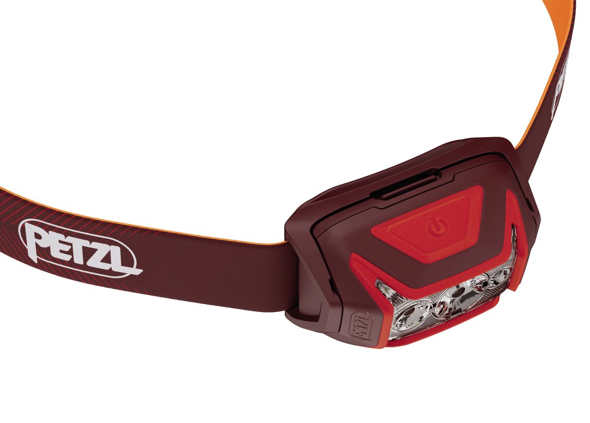 Petzl ACTIK® CORE Rot – Leistungsstarke, aufladbare Stirnlampe mit Rotlicht (625 Lumen)