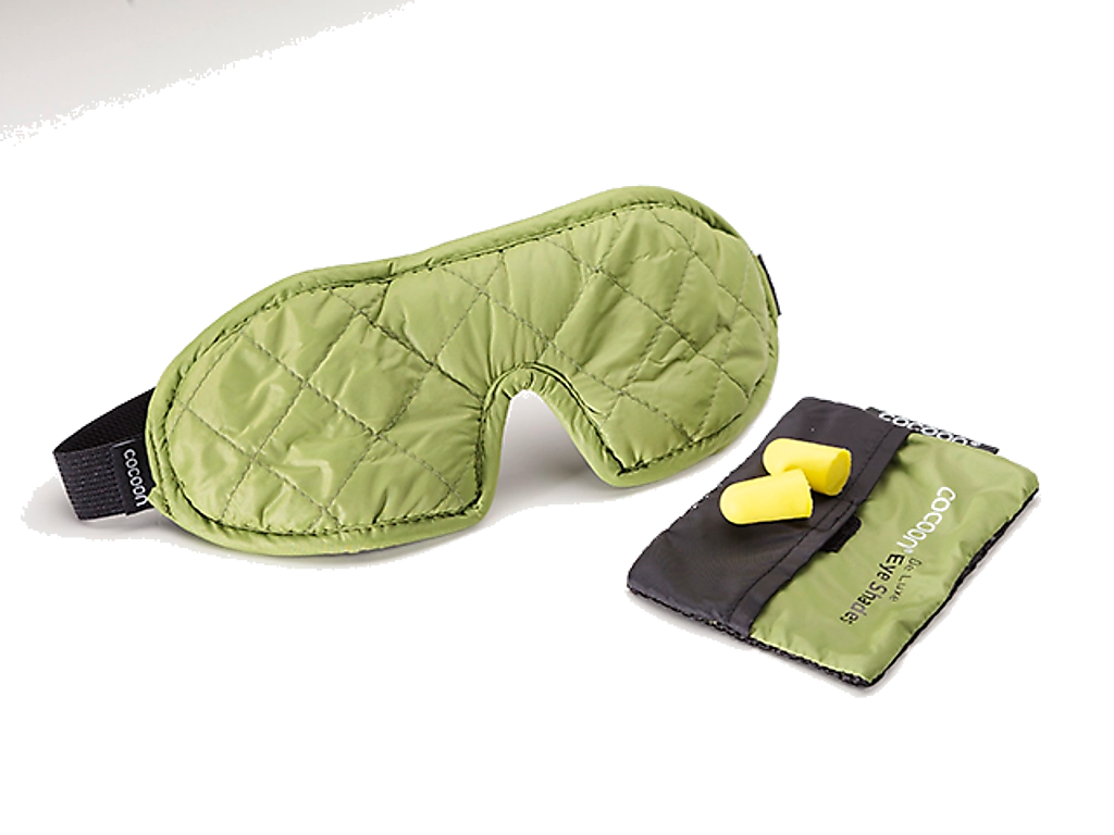 Cocoon Microfiber Nylon Eye Shades De Luxe wasabi / grey