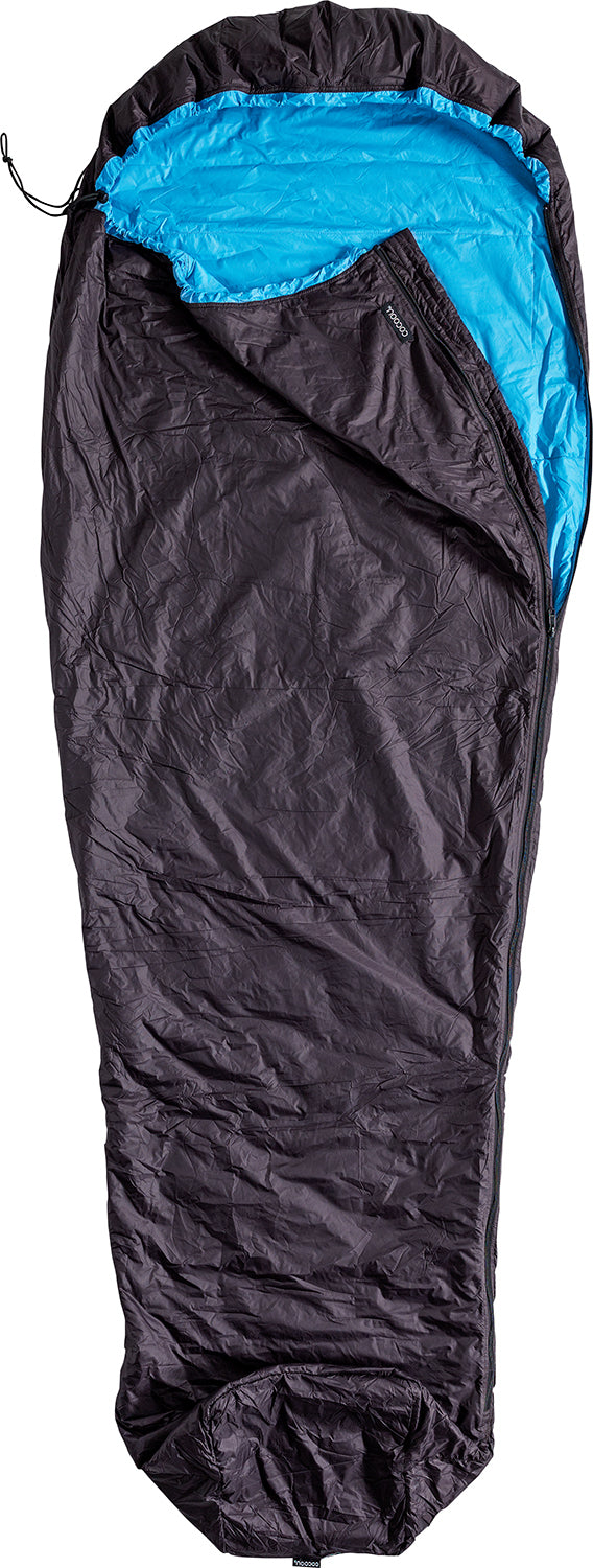 Cocoon Primaloft Ripstop Nylon Inner Bag Zipper left espresso/azure