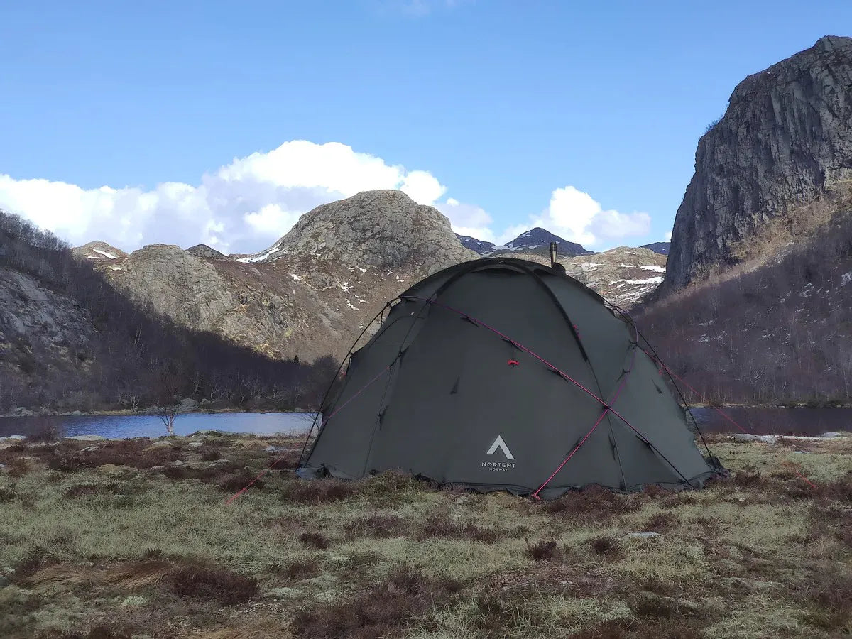 Nortent Gamme 4 Kuppelzelt Robustes 4-Jahreszeiten-Zelt