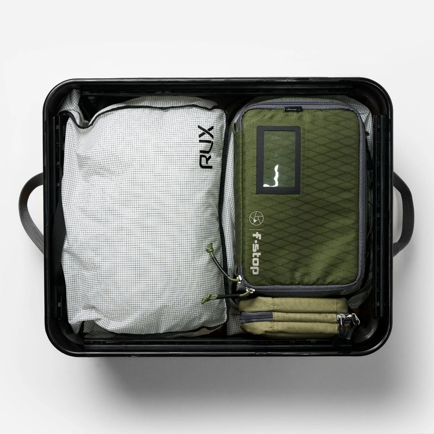 RUX 40L faltbare, wetterfeste 40-Liter-Transportbox (Press Seal) Black