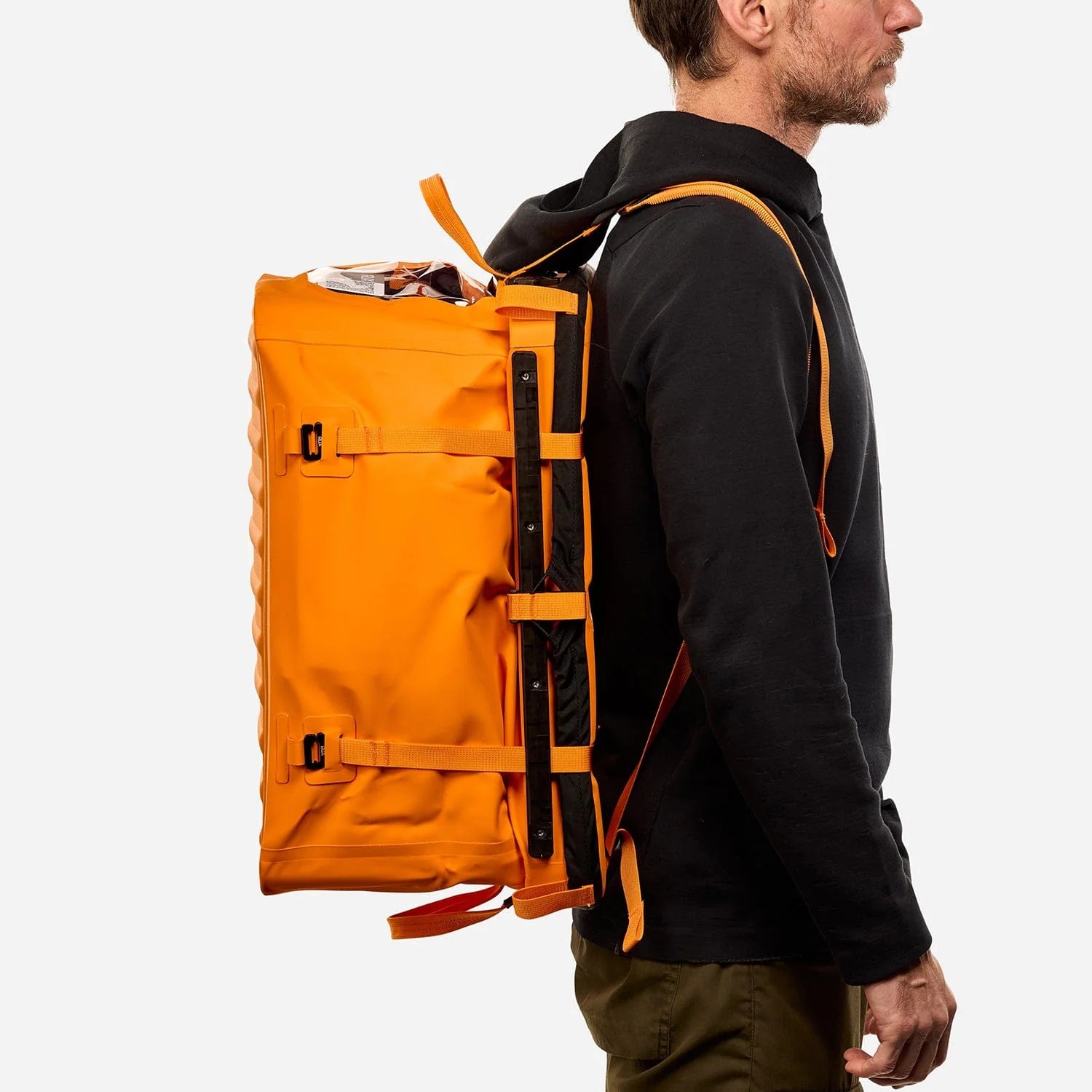 RUX 70L faltbare, wetterfeste 70-Liter-Transportbox (Tri-Fold) Orange