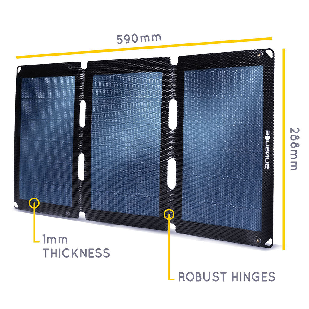 SunSlice Trekker Kit Pro 18 W Solarpanel + 10.000 mAh Powerbank