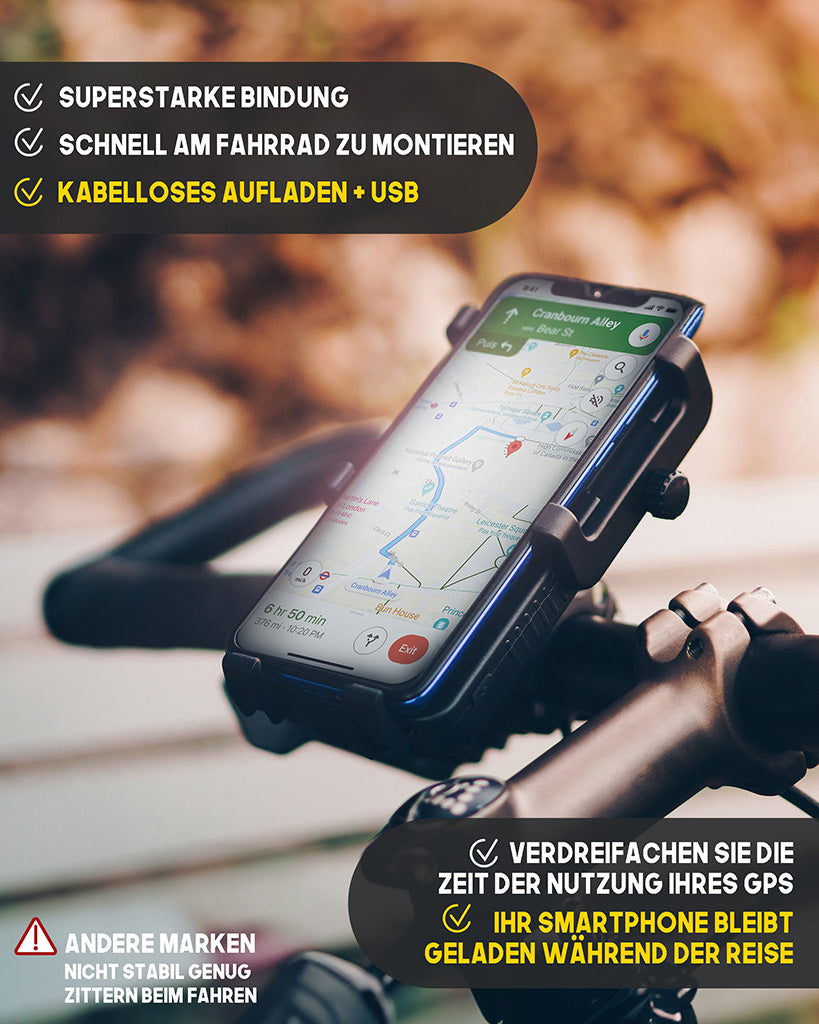 SunSlice Cyclotron - 5'000 mAh Bike Phone Holder