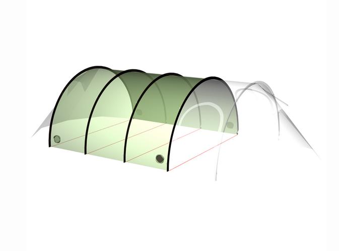 Hilleberg Stalon XL Main Roof green