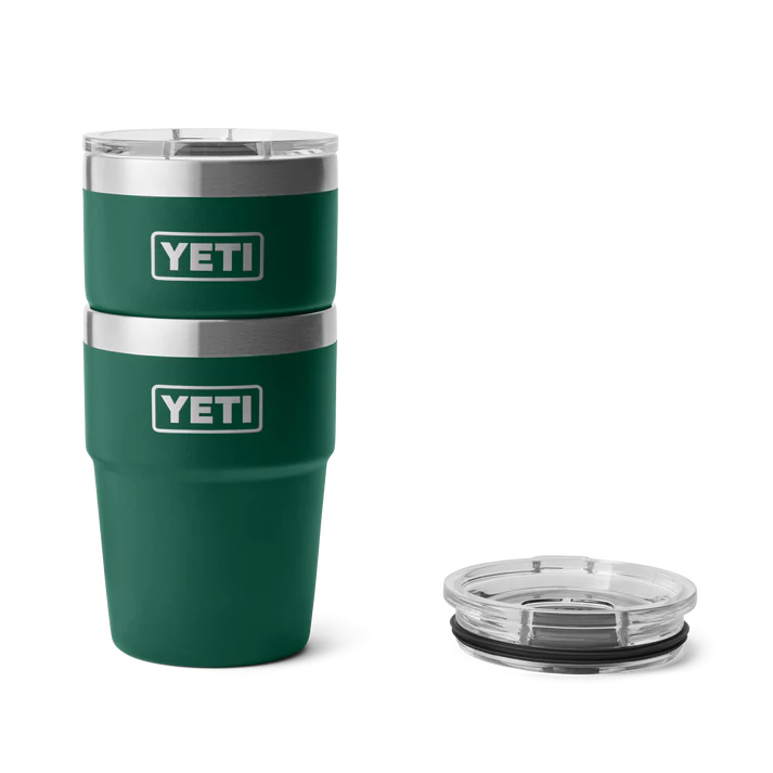 YETI Rambler® 16 oz (473 ml) Stapelbarer Becher Black