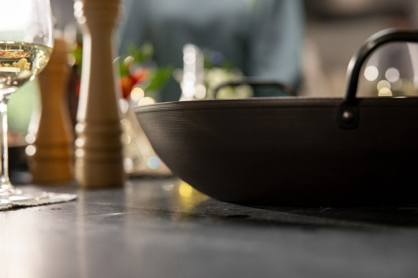 Skottsberg Carbonstahl Wok 34cm