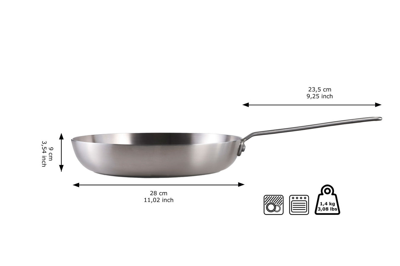 Skottsberg Pfanne Edelstahl 28 cm