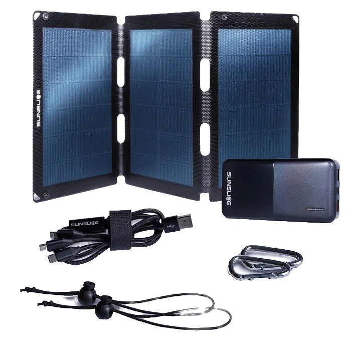 Sunslice EXPLORER KIT: 18 Watts + 20000 mAh power bank