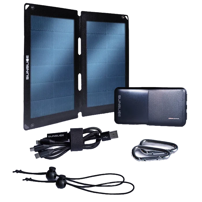 Sunslice TREKKER KIT: 12 Watts Solar Panel + 10000 mAh power bank
