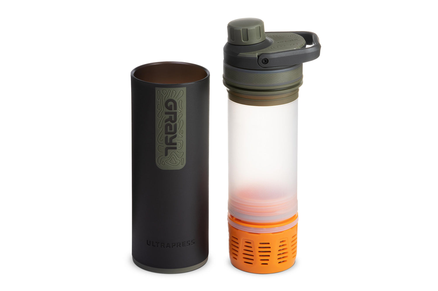 Grayl Ultrapress Purifier Bottle - Camp Black