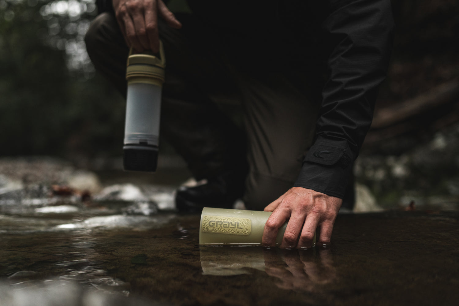 Grayl Ultrapress Purifier Bottle - Desert Tan