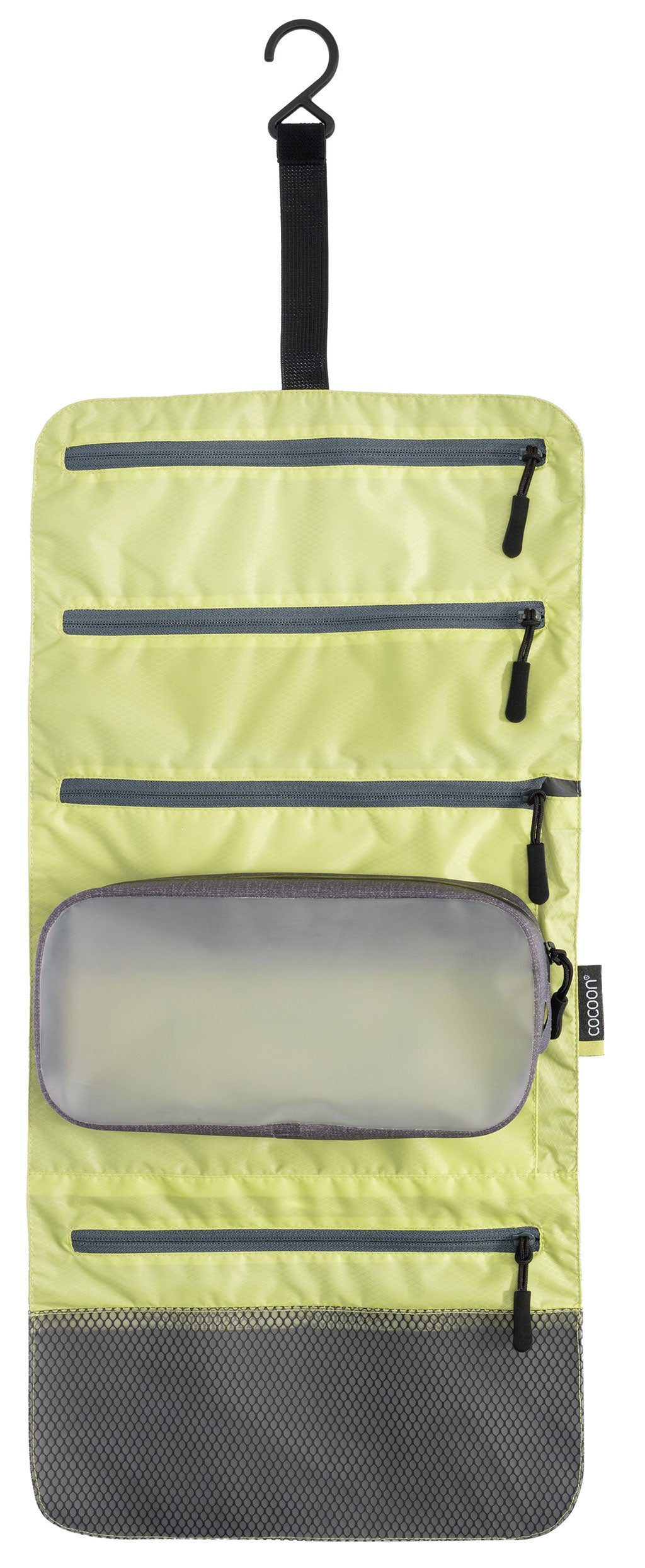 Cocoon Hanging Toiletry Kit Minimalist Light star grey/wild lime