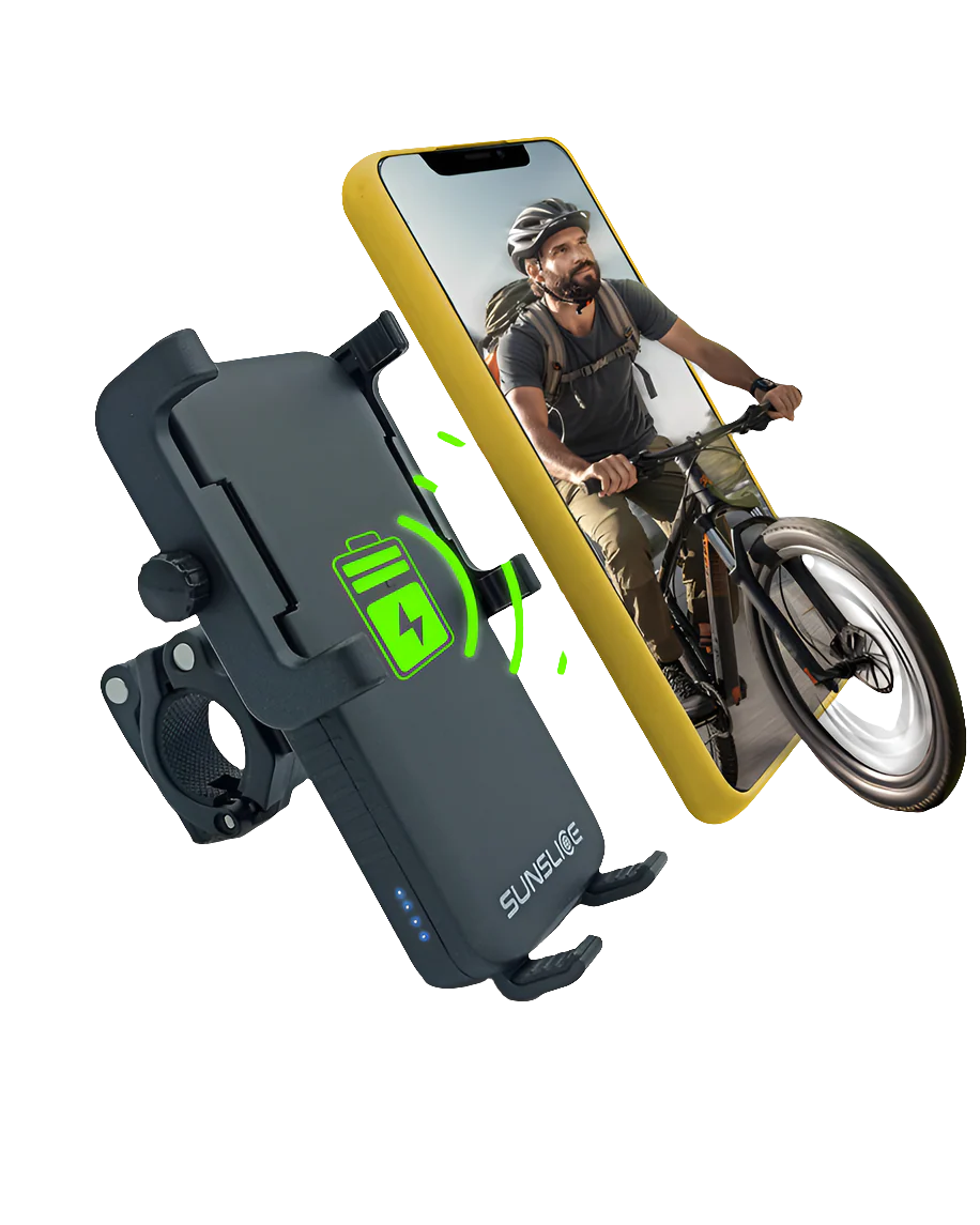 SunSlice Cyclotron - 5'000 mAh Bike Phone Holder