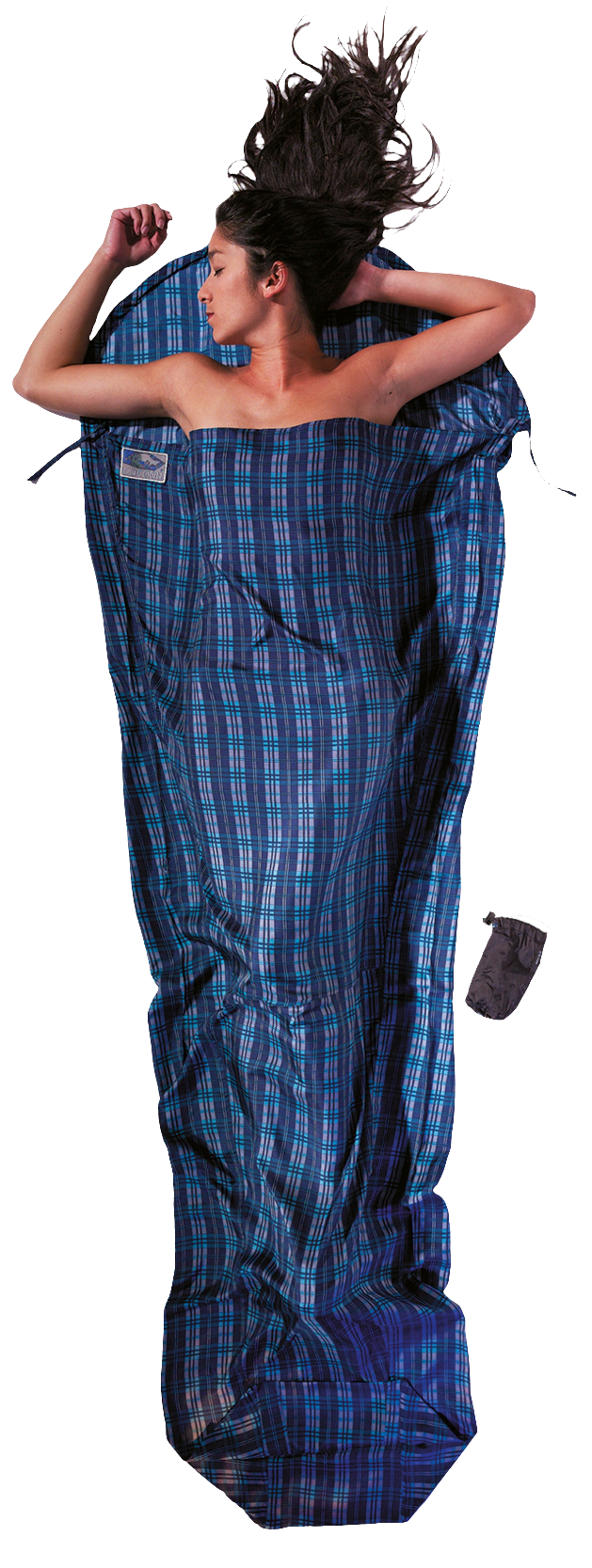 Cocoon Silk MummyLiner checked silk