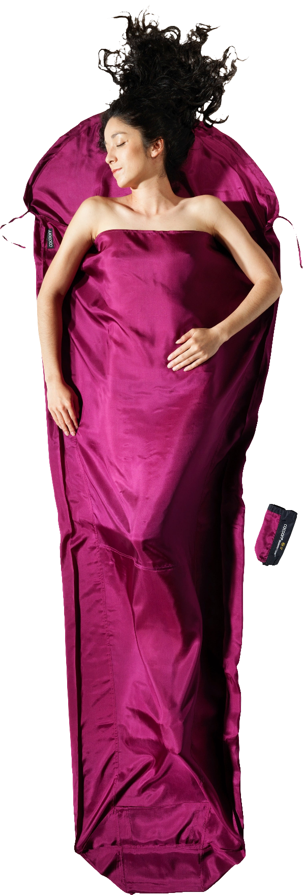 Cocoon Silk MummyLiner mulberry red