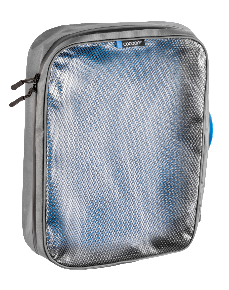 Cocoon Cocoon Packing Cube with Laminated Net Top L grey/blue