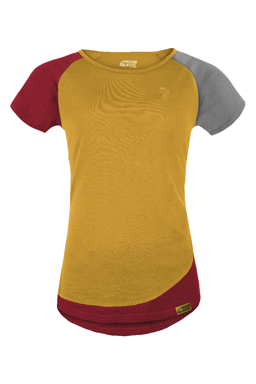 Grüezibag WoodWool T-Shirt Lady Janeway Daisy Daze Yellow