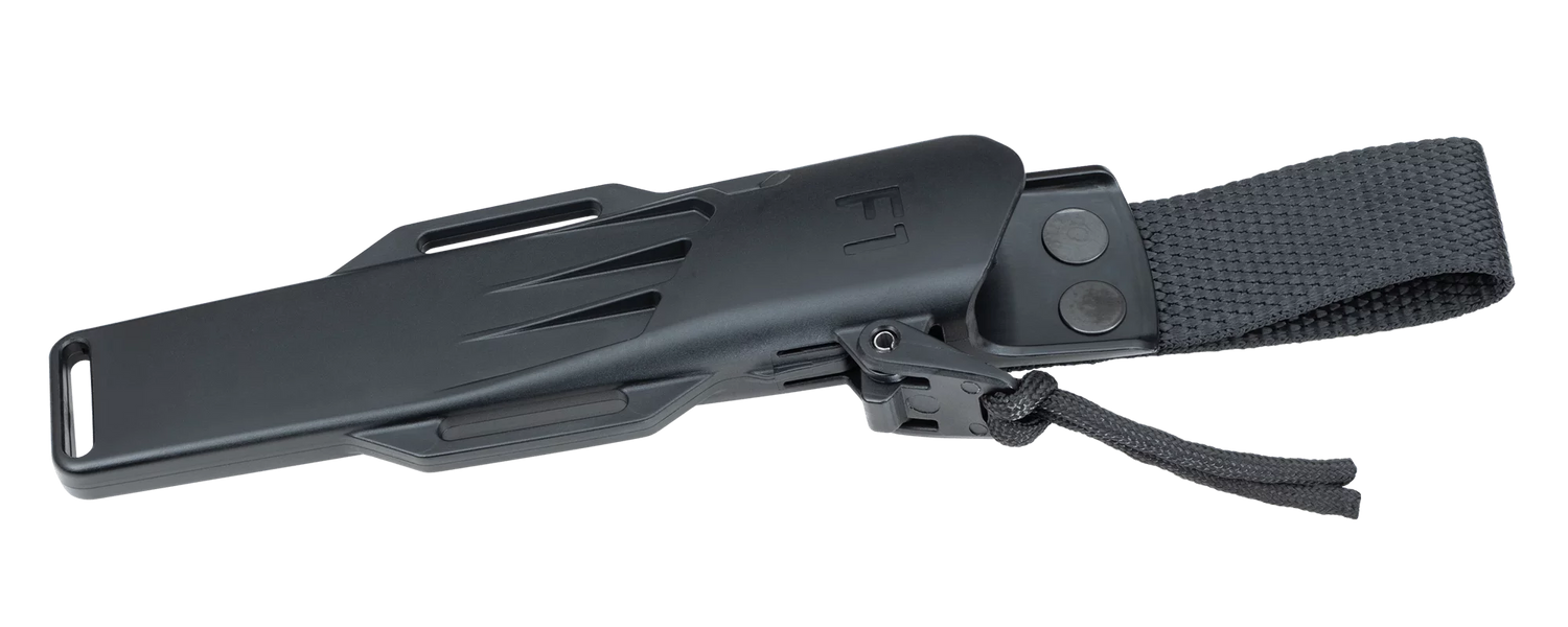 Fällkniven F1 Schwarz – Survivalmesser mit Zytel-Etui