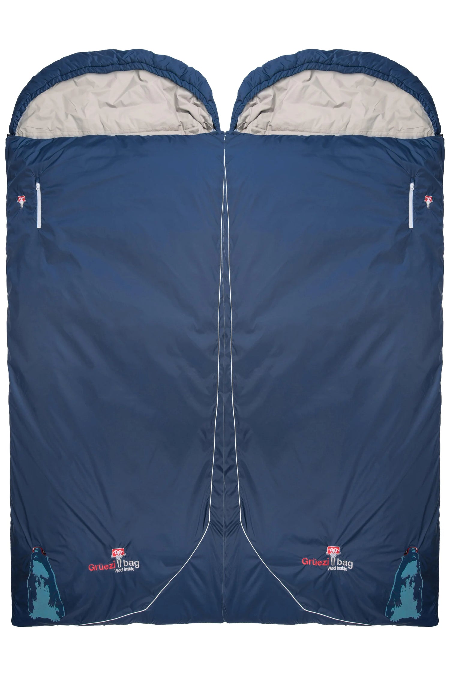 Wolle Murmeltier Comfort XXL Deckenschlafsack +4 °C