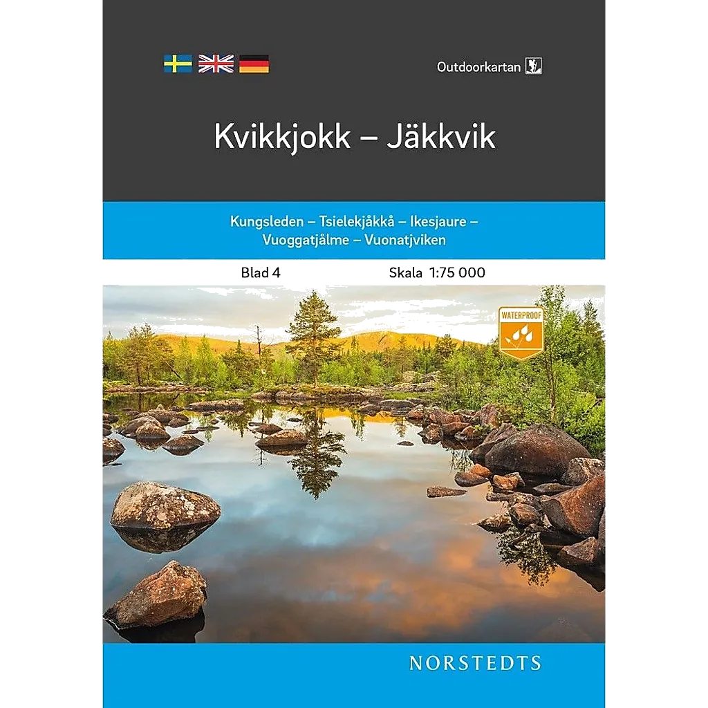 Kvikkjokk - Jäkkvik im Maßstab 1:75.000