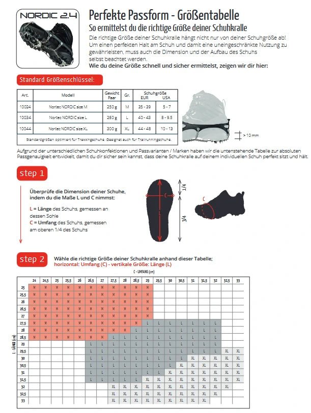 Nortec NORDIC 2.4
ULTRALIGHT Schuhkralle