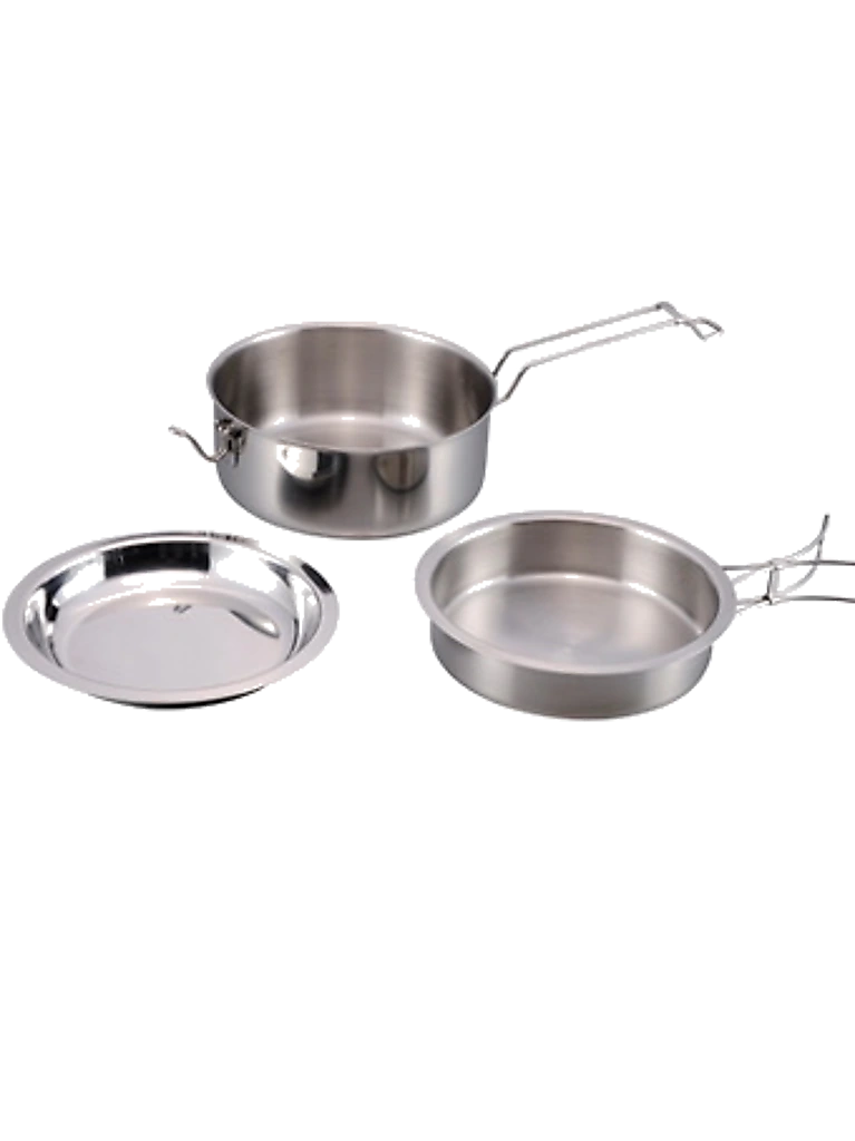 Edelstahlkochset Snap-Pack