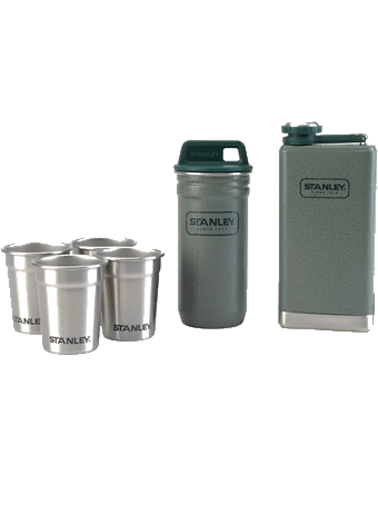 Stanley Stainless Steel Shot Glass and Flask Set
