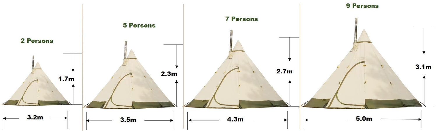 Tibetent Tipi 9 Alp Pro Ausstellungszelt Neuwertig