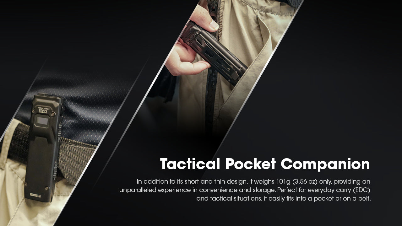 Nitecore EDC23 2.500 Lumen im Hosentaschenformat