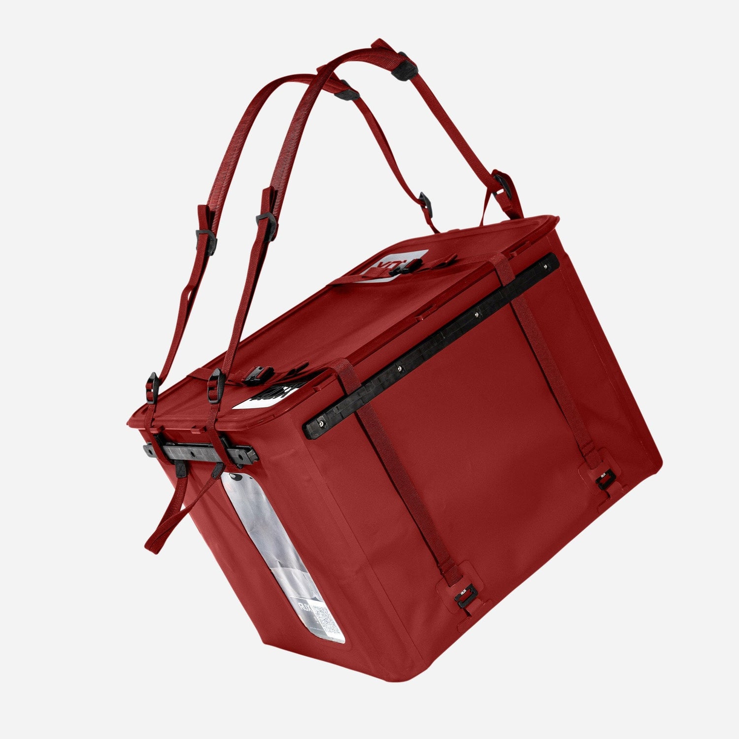 RUX 70L faltbare, wetterfeste 70-Liter-Transportbox (Press Seal) Mars Red