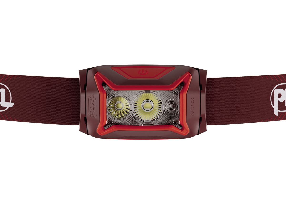 Petzl ACTIK® CORE Rot – Leistungsstarke, aufladbare Stirnlampe mit Rotlicht (625 Lumen)