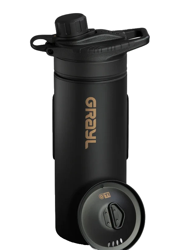 Grayl 71oml GeoPress® Ti Filterflasche- Schwarz