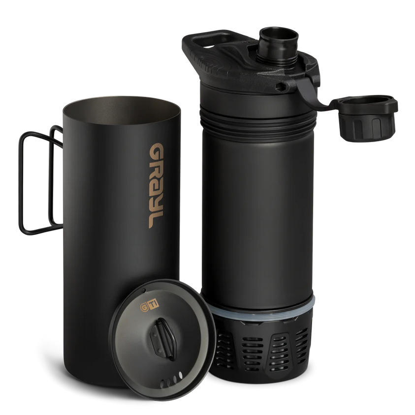 Grayl 71oml GeoPress® Ti Filterflasche- Schwarz