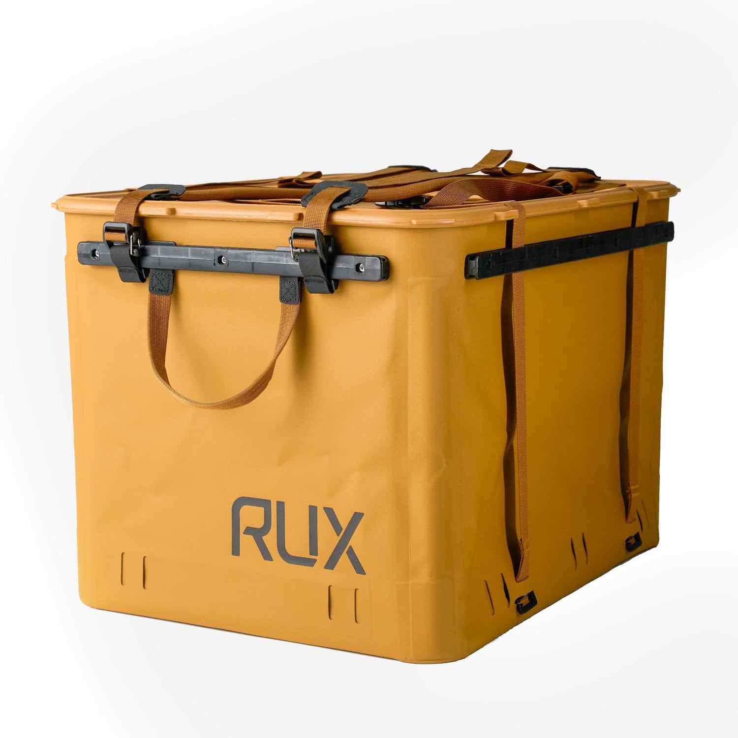 RUX 70L faltbare, wetterfeste 70-Liter-Transportbox (Press Seal) Bronze