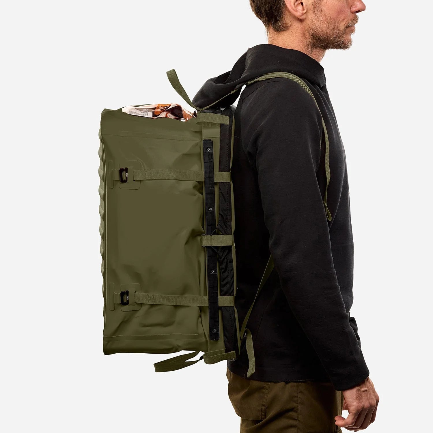 RUX 70L faltbare, wetterfeste 70-Liter-Transportbox Olive