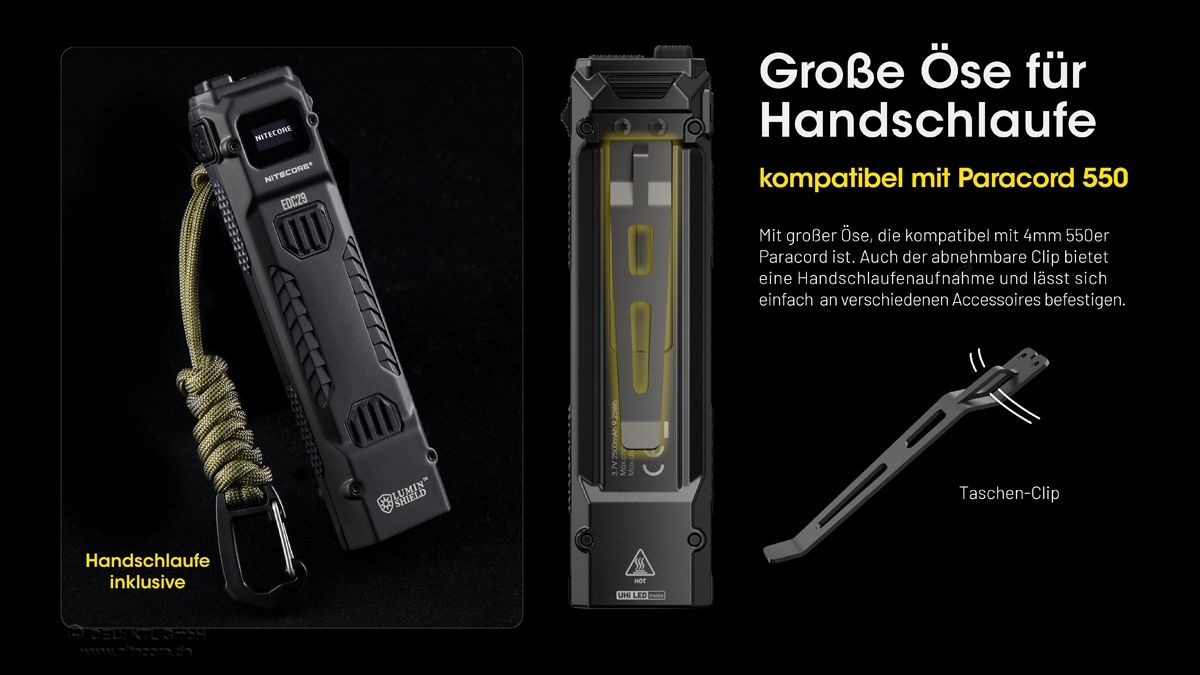 Nitecore EDC29 LUMINBLADE – kompakte EDC-Taschenlampe mit 6500 Lumen