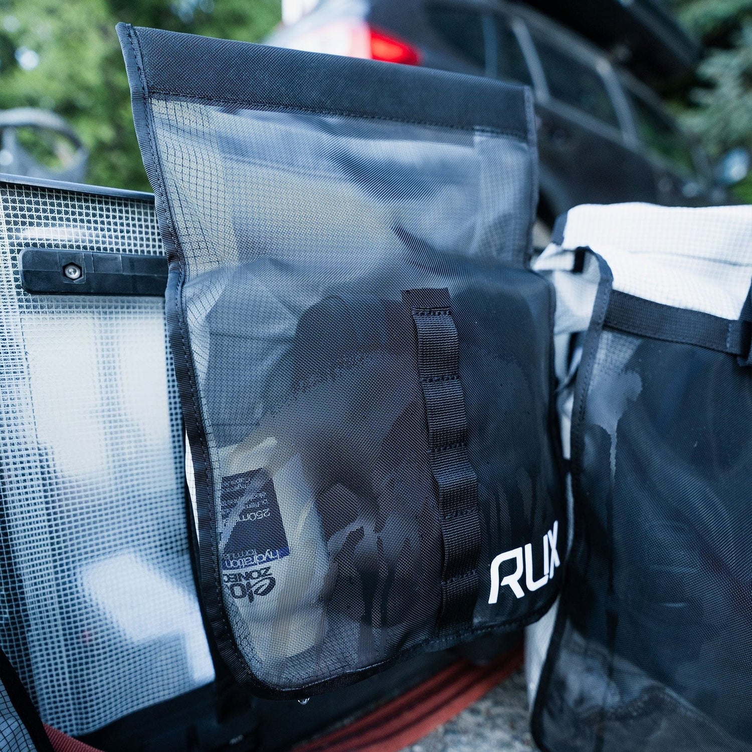 RUX Packing Pocket 2L Mesh White with Black Grid