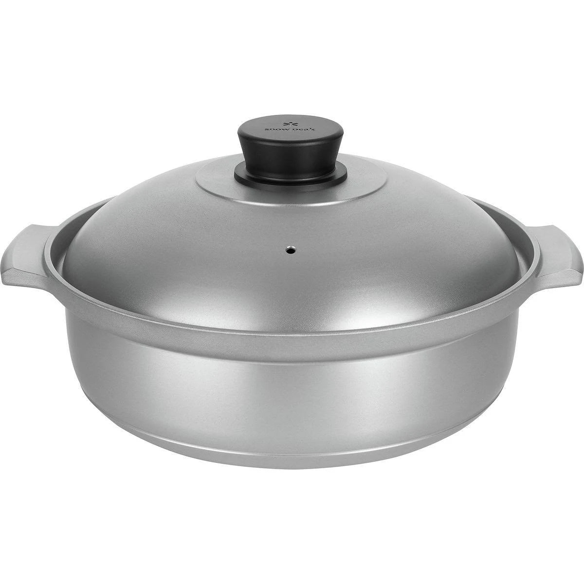 Snow Peak Aluminum Caldero – Großer Aluminium-Kochtopf für Gruppenmahlzeiten (6,1 L)